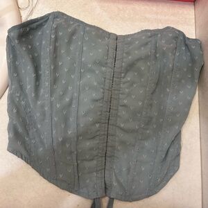 blue heart print kendall and kylie corset